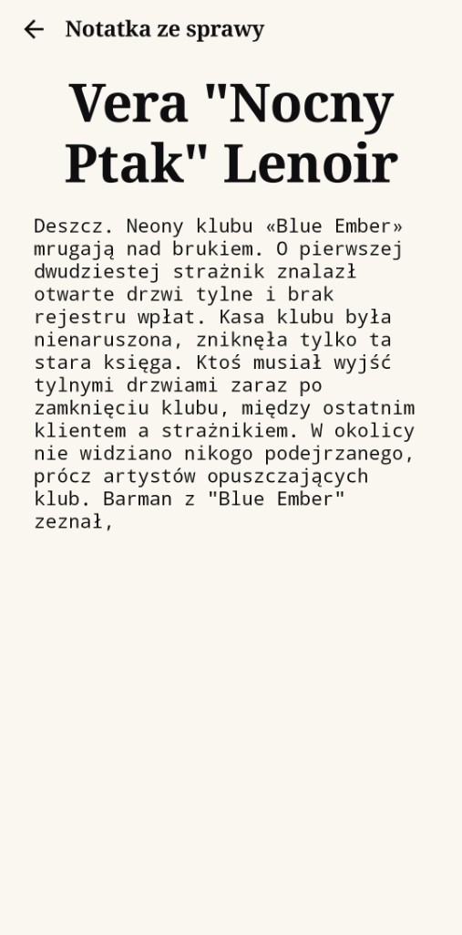 Notatka ze sprawy